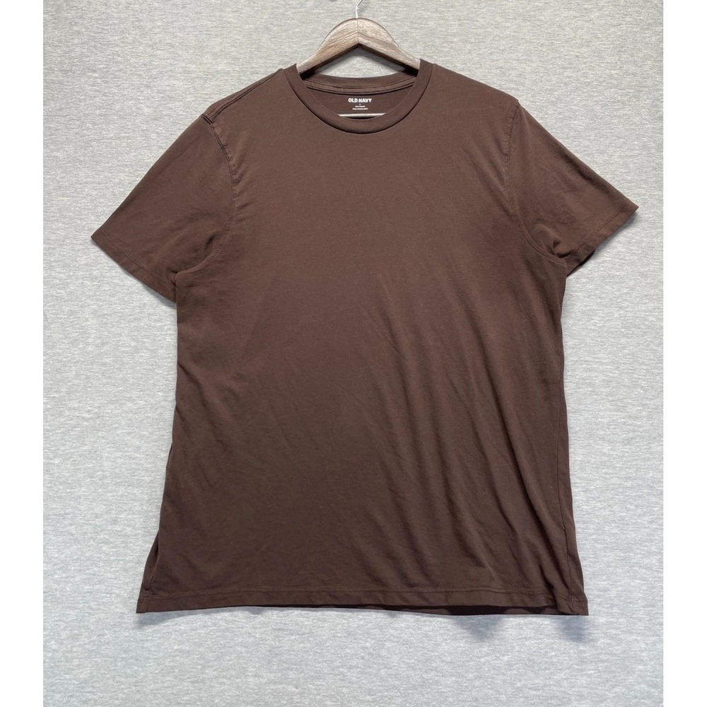 Old Navy Soft-Washed T Shirt Mens Large Brown Cotton Short Sleeve Crew Neck